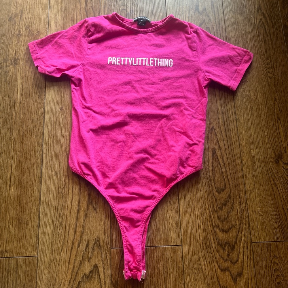 PrettyLittleThing Pink body suit